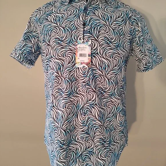 ROBERT GRAHAM GLEESON MEN'S SHORT SLEEVE CASUAL DRESS SHIRT - SIZE SMALL - Picture 3 of 7
